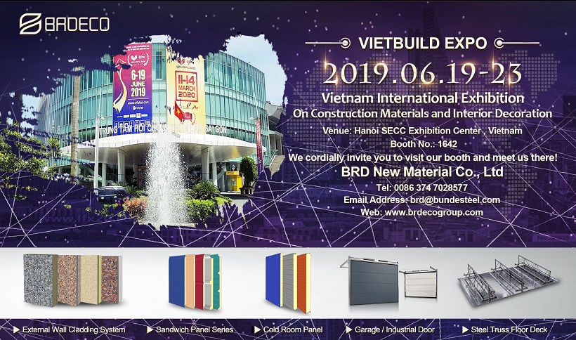 BRD participará en VIETBUILD EXPO 2019